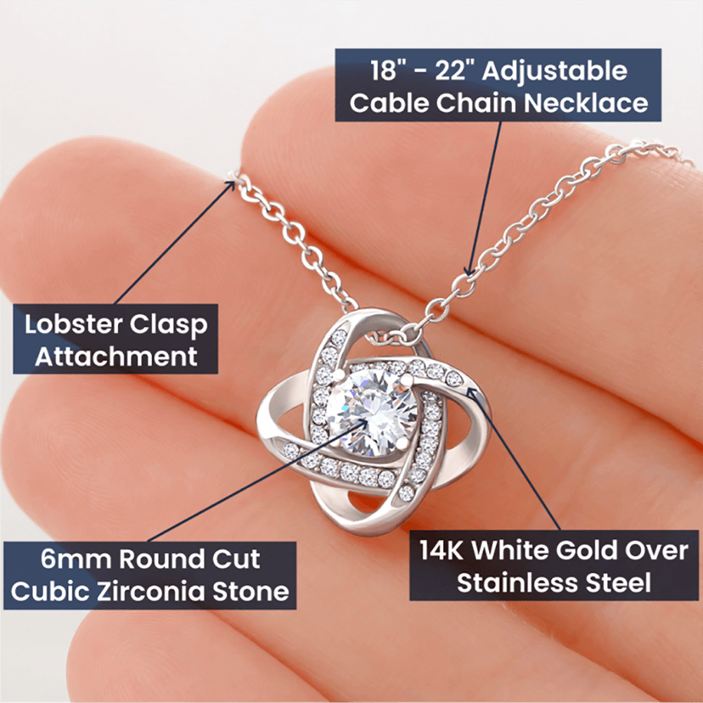 Elegant Love Knot Necklace for Moms - Unique Gift Idea