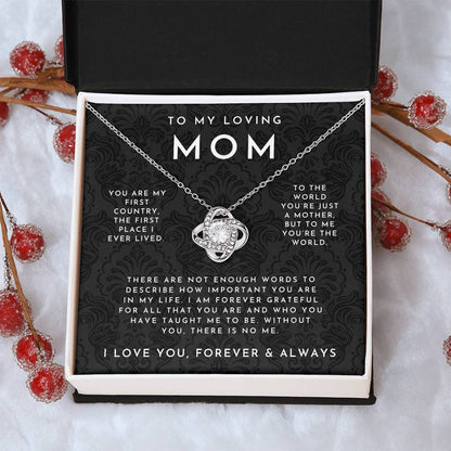 Elegant Love Knot Necklace for Moms - Unique Gift Idea
