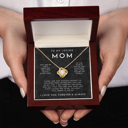 Elegant Love Knot Necklace for Moms - Unique Gift Idea